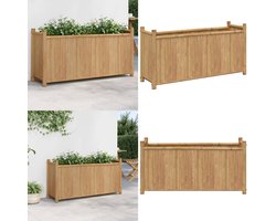 vidaXL Plantenbak 100x30x50 cm bamboe - Plantenbak - Plantenbakken - Verhoogde Plantenbak - Kweekbak