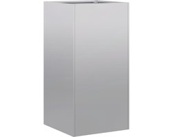 vidaXL - Plantenbak - 40x40x80 - cm - gegalvaniseerd - staal