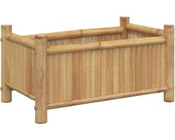vidaXL - Plantenbak - 50x30x25 - cm - bamboe