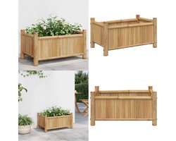 vidaXL Plantenbak 50x30x25 cm bamboe - Plantenbak - Plantenbakken - Verhoogde Plantenbak - Kweekbak