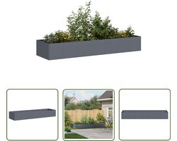 vidaXL Plantenbak - Tuinbakken - Plantenbak 280x80x40 cm staal antracietkleurig - Metalen Plantenbak - Antraciet Plantenbak - Groot Plantenbak