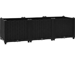 vidaXL - Plantenbak - verhoogd - 120x40x38 - cm - polypropyleen