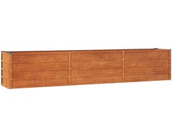 vidaXL - Plantenbak - verhoogd - 240x40x45 - cm - cortenstaal - roestig