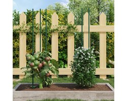 vidaXL - Plantenstaken - 30 - st - 115 - cm - staal - groen