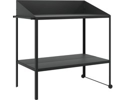 vidaXL - Plantenstandaard - 100x54,5x100 - cm - verzinkt - staal - antracietkleur