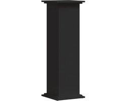 vidaXL - Plantenstandaard - 33x33x100 - cm - bewerkt - hout - zwart