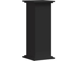 vidaXL - Plantenstandaard - 33x33x80 - cm - bewerkt - hout - zwart