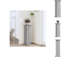 vidaXL Plantenstandaard - Plantenstandaards - Planten Standaard - Plantenhouder - Plantenstandaard 33x33x100 cm bewerkt hout grijs sonoma eiken