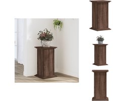 vidaXL Plantenstandaard - Plantenstandaards - Planten Standaard - Plantenhouder - Plantenstandaard 33x33x60 cm bewerkt hout bruin eikenkleurig