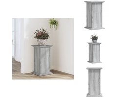 vidaXL Plantenstandaard - Plantenstandaards - Planten Standaard - Plantenhouder - Plantenstandaard 33x33x60 cm bewerkt hout grijs sonoma eiken