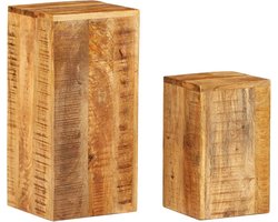 vidaXL - Plantenstandaards - 2 - st - massief - mangohout