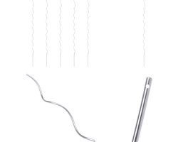 vidaXL Plantenstok spiraal 170 cm gegalvaniseerd staal 5 st - Spiraal Plantenstok - Spiraal Plantenstokken - Spiraal Planten Stok - Spiraal Planten Stokken