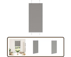 vidaXL Plissé rolgordijn - 55x150 cm - Antraciet Plisségordijn - Rolgordijn - Gordijnen - Raamdecoratie - Privacy Screen