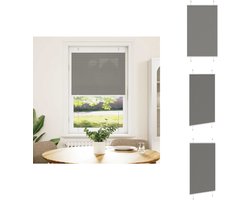 vidaXL Plissé Rolgordijn Antraciet 75x100 cm Plisségordijn - Gordijnen - Raamdecoratie - Privacy Screen - Licht Regulering