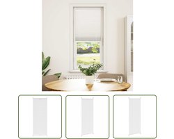 vidaXL Plissees - Zonwering - Plisséjaloezie 50x100 cm wit - Jaloezie - Binnendecoratie - Raamdecoratie