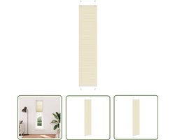 vidaXL Plisségordijn 40x200 cm crèmekleurig Plisségordijn - Raamdecoratie - Gordijnen - Privacy Screen - Lichtfilter
