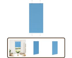 vidaXL Plisségordijn - 65x100 cm - Blauw - Polyester Plisségordijn - Gordijnen - Raamdecoratie - Privacybescherming - Zonwering
