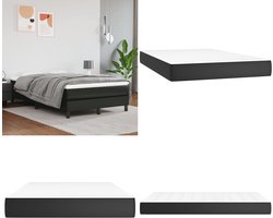vidaXL Pocketveringmatras 120x200x20 cm kunstleer zwart - Pocketveringmatras - Pocketveringmatrassen - Matras - Pocketvering Matras