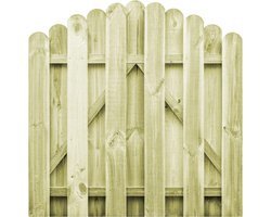 vidaXL - Poort - 100x100 - cm - geïmpregneerd - grenenhout