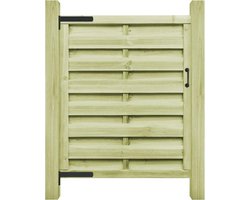 vidaXL - Poort - 100x125 - cm - geïmpregneerd - grenenhout - groen