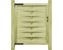 vidaXL - Poort - 100x125 - cm - groen - geïmpregneerd - grenenhout