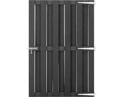 vidaXL - Poort - 100x150 - cm - HKC - grijs