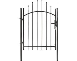 vidaXL - Poort - 1x1,5 - m - staal - zwart