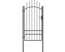 vidaXL - Poort - 1x2,5 - m - staal - zwart