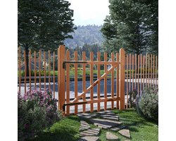 vidaXL - Poort - enkel - 100x100 - cm - geïmpregneerd - hazelaarhout