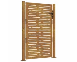 vidaXL - Poort - vierkant - 100x150 - cm - cortenstaal