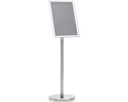 vidaXL - Posterstandaard - A4 - aluminiumlegering - zilverkleurig