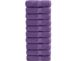 vidaXL - Premium - washandjes - SOLUND - 10 - stuks - paars - 30x30 - cm - 600 - g/m2