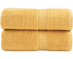 vidaXL - Premium - washandjes - SOLUND - 2 - stuks - goud - 30x30cm - 600 - g/m²