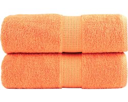 vidaXL - Premium - washandjes - SOLUND - 2 - stuks - oranje - 30x30 - cm - 600 - g/m2