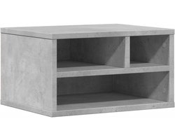 vidaXL Printer Cabinet 40x32x22.5cm Machined Wood Concrete Gray, Desk Organizer, Printer Cabinet, Printer Stand, Desk Organiser, Printer Stand