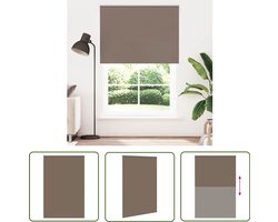 vidaXL Privacy Gordijnen - Rolgordijn - Rolgordijn verduisterend koffie 155x230 cm stofbreedte 151,6 cm - Lichtwerkende Gordijnen - Verduisterend Gordijn - Koffie Bruin