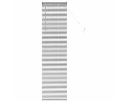 vidaXL - Raamjaloezie - met - gordijnen - Zilver - Aluminium