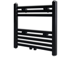 vidaXL Radiator/handdoekenrek recht 480x480 mm zwart