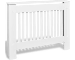 vidaXL Radiatorombouw 112 cm MDF wit