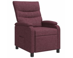 vidaXL - Recliner - Paars - Stof
