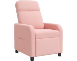 vidaXL - Recliner - Roze - Bouclé