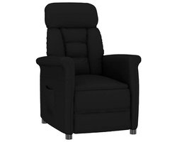 vidaXL - Recliner - Stoel - Zwart - Zwart - 70.5 - x - 96.5 - x - 95 - cm - Kunstleer