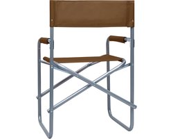 vidaXL - Regisseursstoelen - 2 - st - staal - bruin