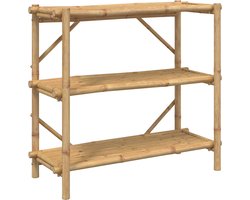 vidaXL - Rek - 3-laags - 100x40x90 - cm - bamboe