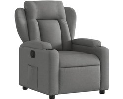 vidaXL - Relaxfauteuil - Donkergrijze - Stof