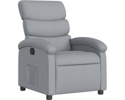 vidaXL - Relaxfauteuil - lichtgrijze - stof