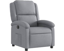 vidaXL - Relaxfauteuil - lichtgrijze - stof