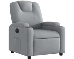 vidaXL - Relaxfauteuil - lichtgrijze - stof