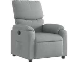 vidaXL - Relaxfauteuil - lichtgrijze - stof
