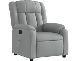 vidaXL - Relaxfauteuil - lichtgrijze - stof